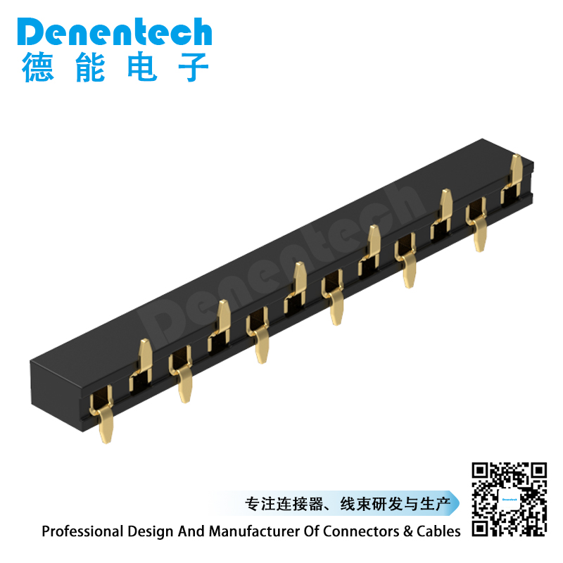 Denentech hot selling 2.54MM female header H3.5MM single row SMD gold plated female header